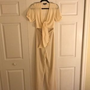 Nasty Gal Tie N Fly Cutout Jumpsuit.